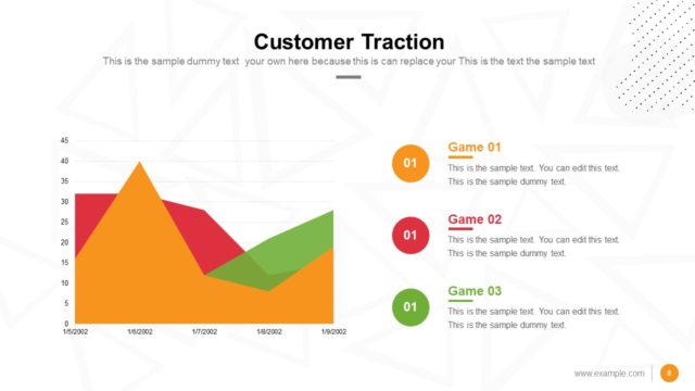 Customer Traction Slide Template