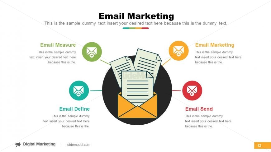 Email Shapes of PowerPoint