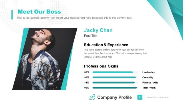 Meet Our Boss Business Slide