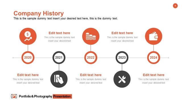 Photography Company Timeline Template