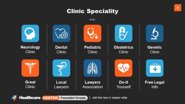 Infographic Clipart Icons for Healthcare Industry