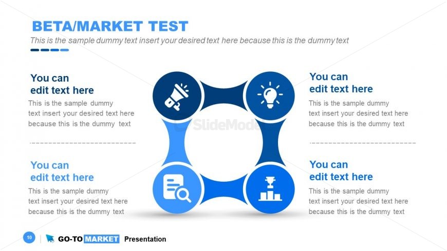 Flat PowerPoint Beta Market 