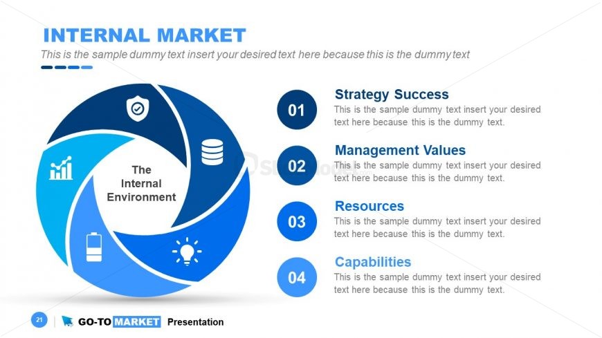 PowerPoint of 6 Steps Circular Flow Diagram