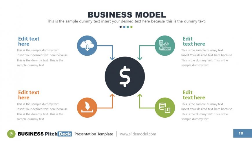 4 Steps Circular Diagram Template