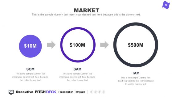 Market Size PowerPoint Executive Pitch Deck