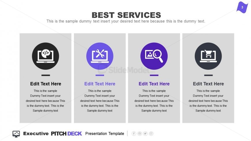 Business PowerPoint Executive Pitch Deck
