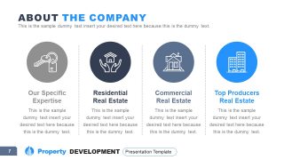 4 Segments Property Clipart Icons 