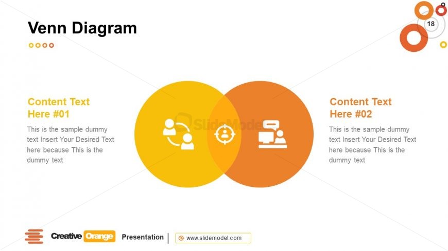 Infographics of Venn Diagram Template 