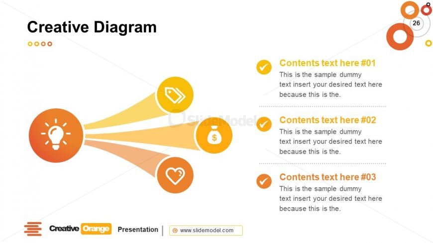 Creative Diagram Orange Template 