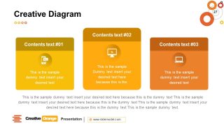 Business Information in 3 Segments Template