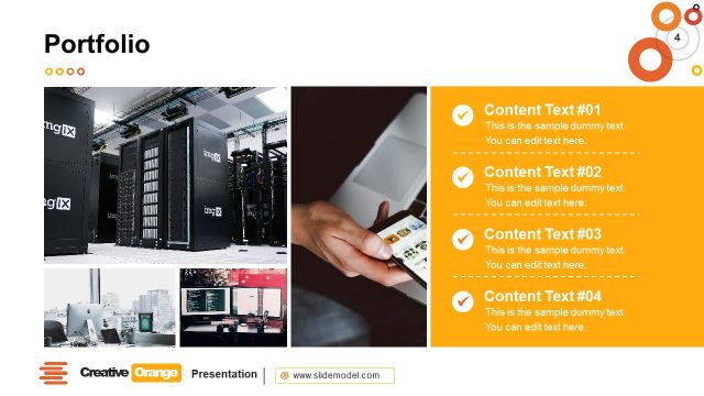 Portfolio PowerPoint for Creative Business Presentation