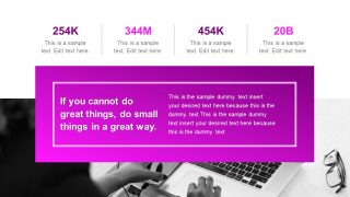 Statistics Template Creative Purple PowerPoint