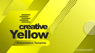 Presentation of Yellow Cover Template 