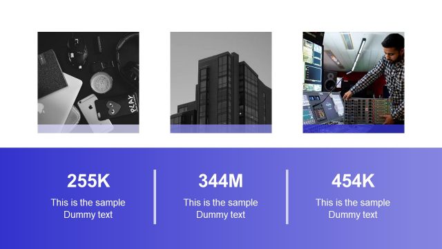 Creative Blue PowerPoint Portfolio Gallery PPT