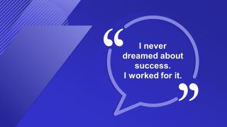 Quotes PowerPoint Business PowerPoint Blue