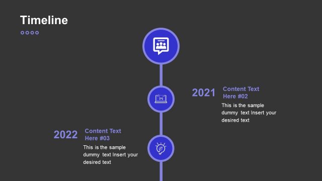 Creative Blue PowerPoint Timeline Slide