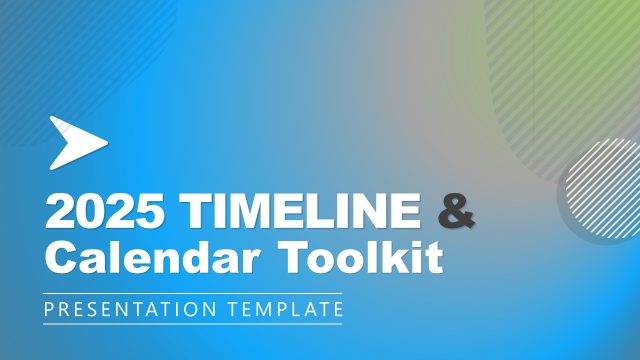 Calendar 2025 Timeline Toolkit Free PowerPoint Template