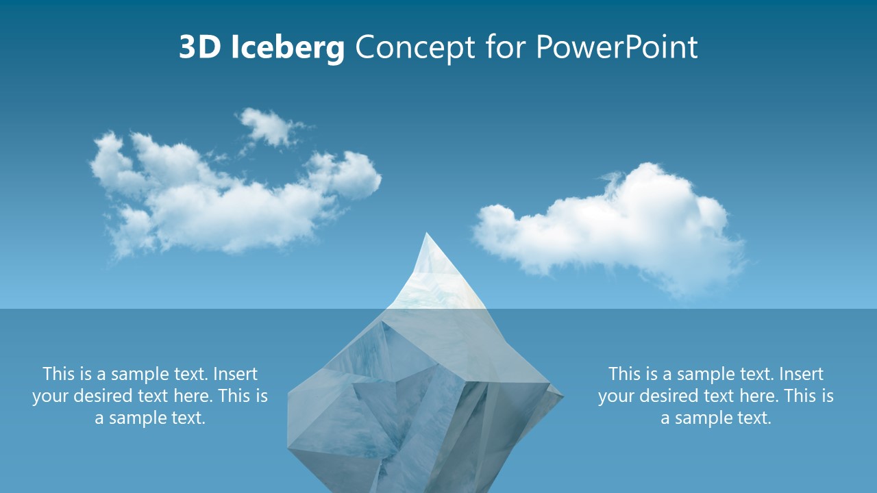 PPT Template Iceberg Metaphor Animated