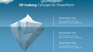 PPT Background 3D Object Iceberg Metaphor