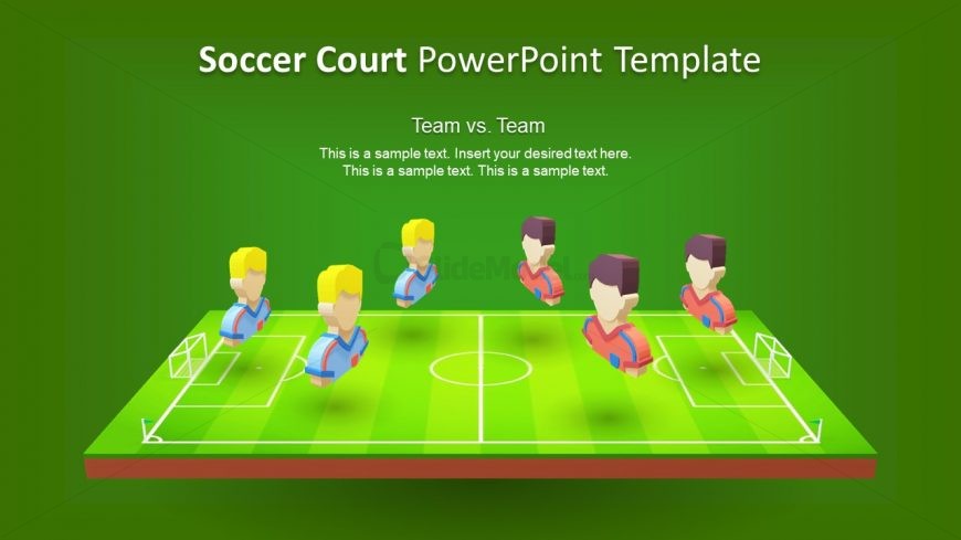 3D Animated Team Players of Soccer