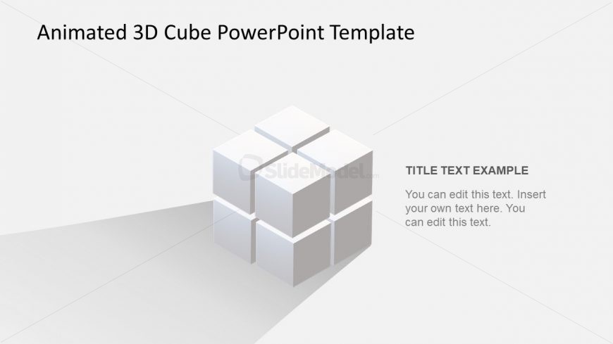 8 Cubes Set PowerPoint
