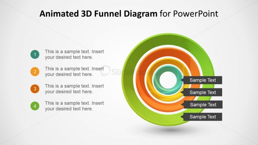 3D Diagram Slide of Funnel