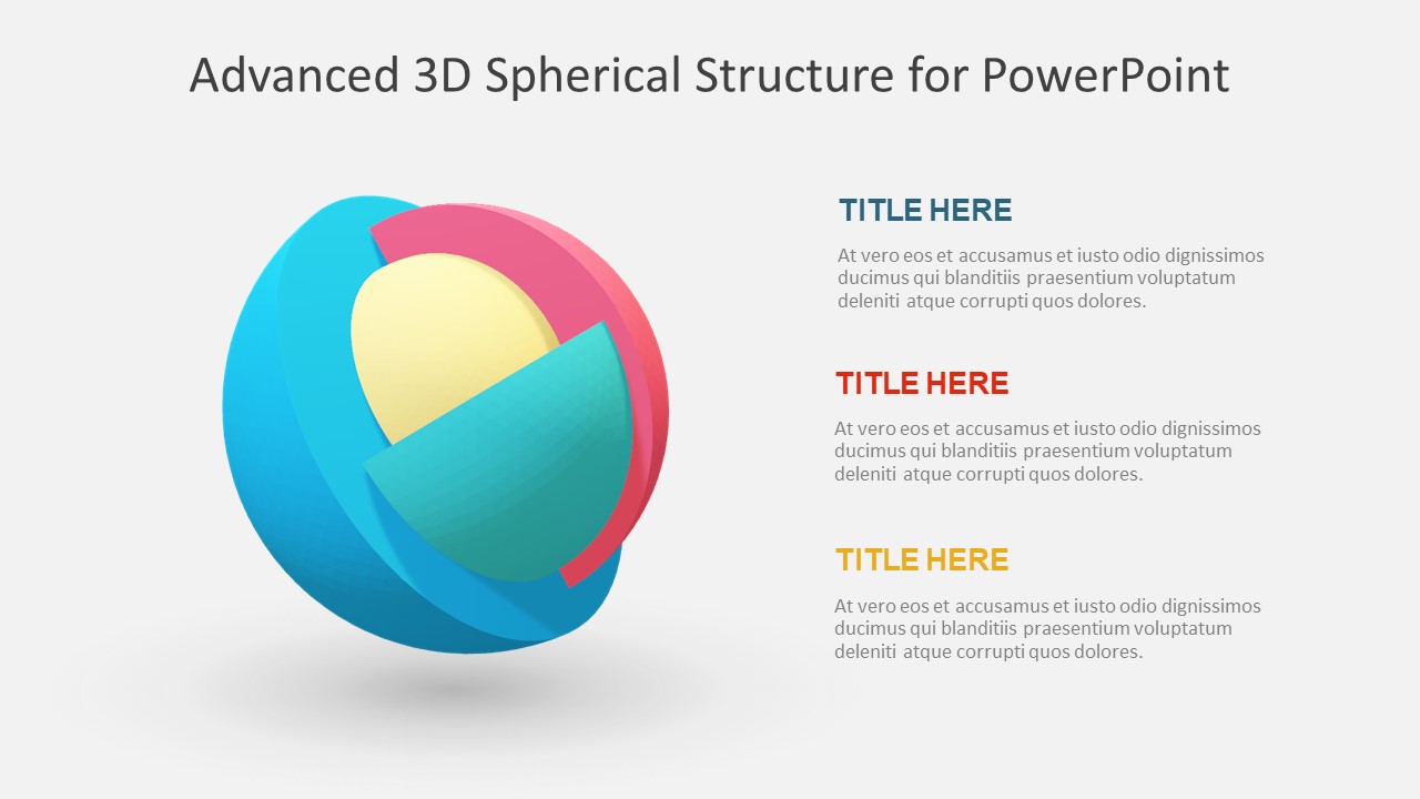 3D Animated Layout of Spheres 