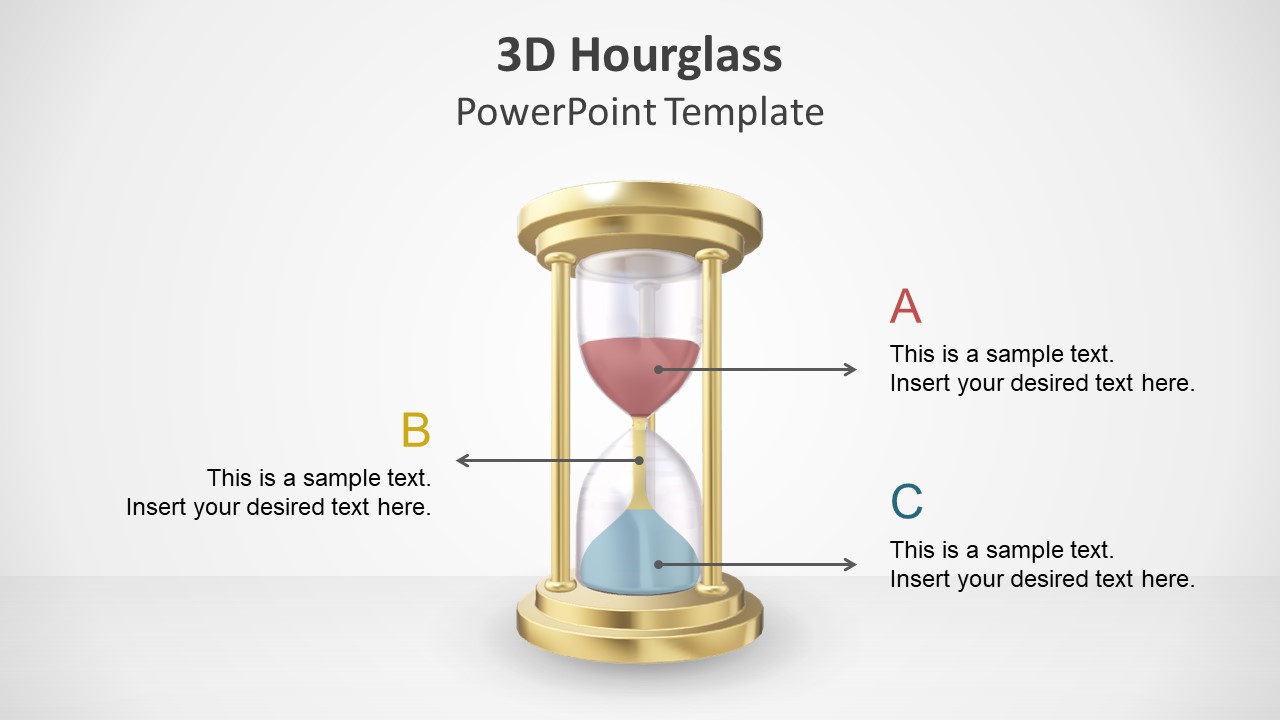 Animated Template of 3D Hourglass