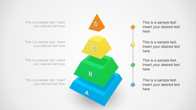 3D Segmented Pyramid Triangular Diagram