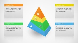 Four Segmented Diagrams of Pyramid 