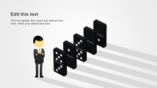 PPT Domino in Isometric 3D Design