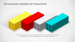 Animated Container 3D Model PPT