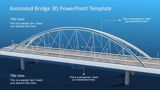 Bridge Metaphor 3D Model PPT