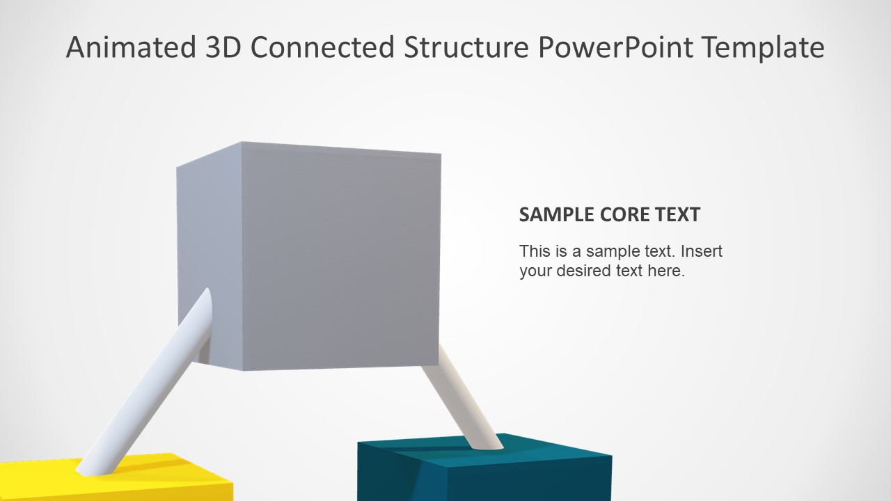 Slide of 3D Structure 3 Cube