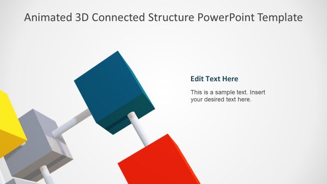PowerPoint Animated Template of Cubes