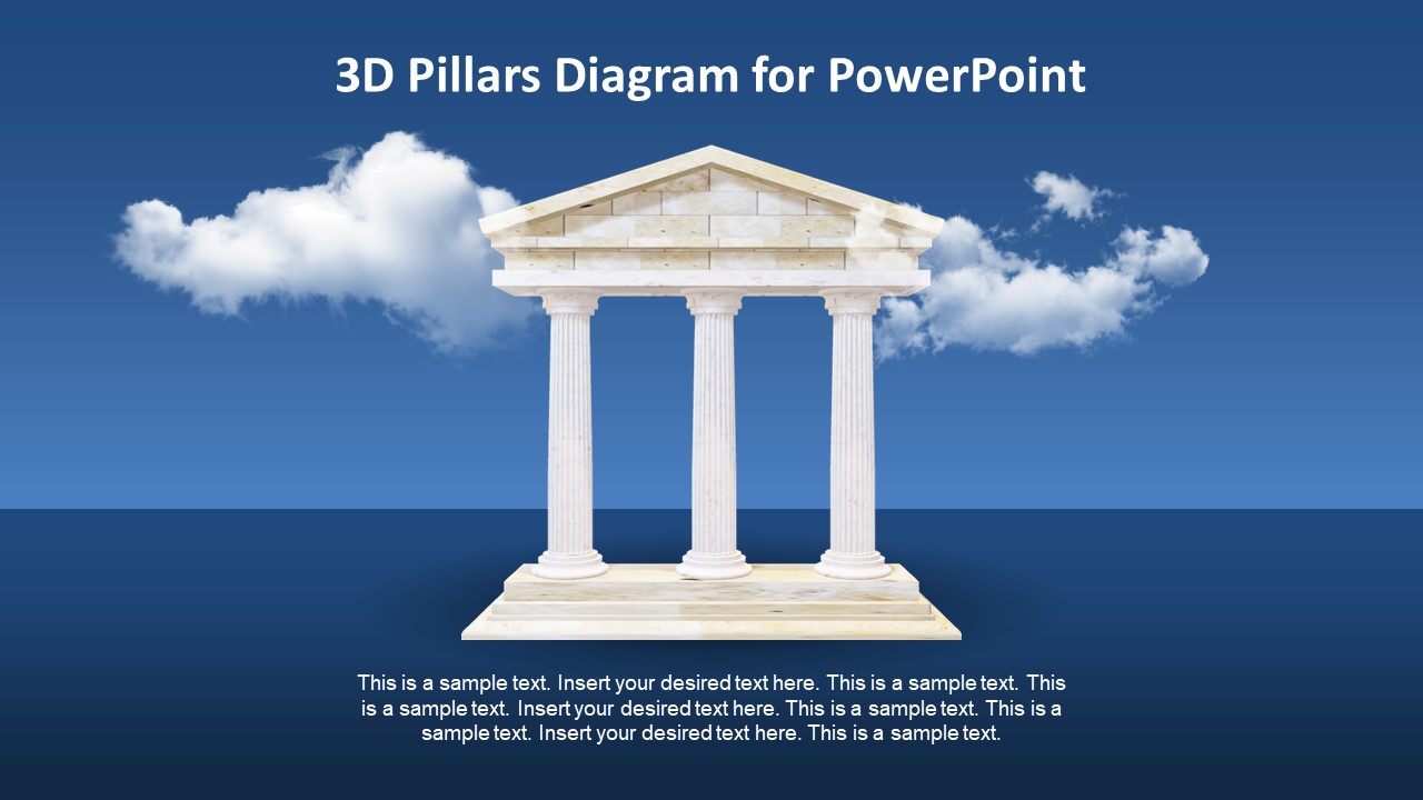 3D Animated PowerPoint Pillars
