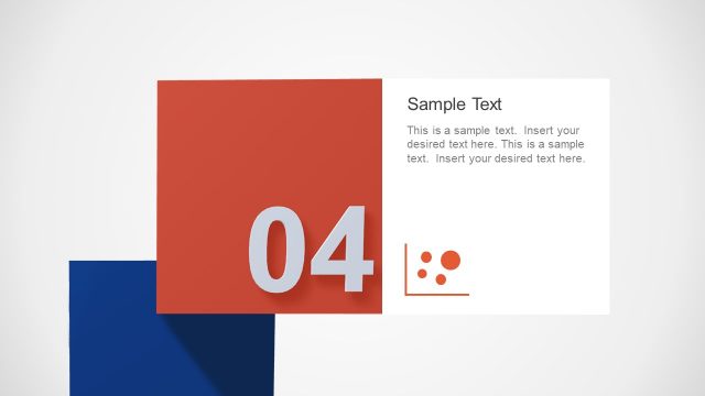 3D Model Presentation 4 Steps Diagram