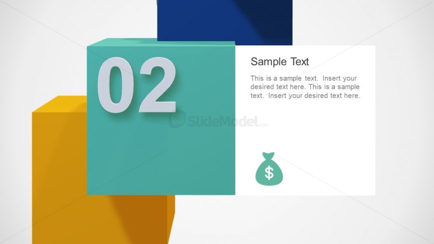 Template Slide for 2nd Cube 3D Diagram