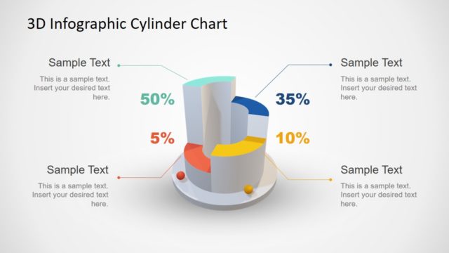 Cylinder Chart 4 Steps Template