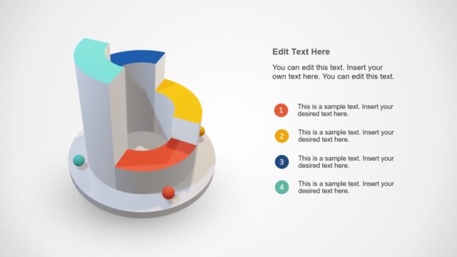 3D Infographic Cylinder PowerPoint
