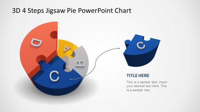 3D Pie Chart PowerPoint Step 3 Jigsaw Puzzle