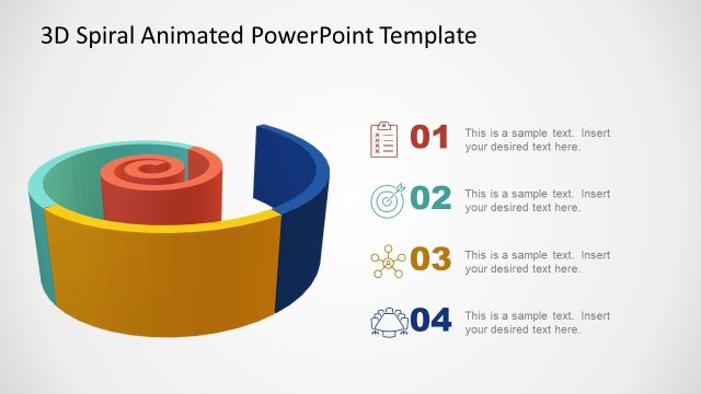 Editable Spiral Animated PPT Template