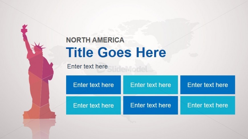 North America Slide Design Template for PowerPoint