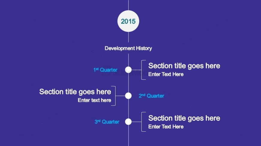 Vertical Timeline Design for PowerPoint