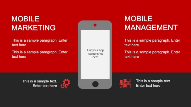 Mobile Marketing App Screenshot Slide Design