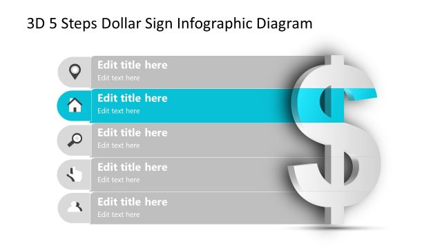 5 Steps Diagram 2 Segment Infographic Template