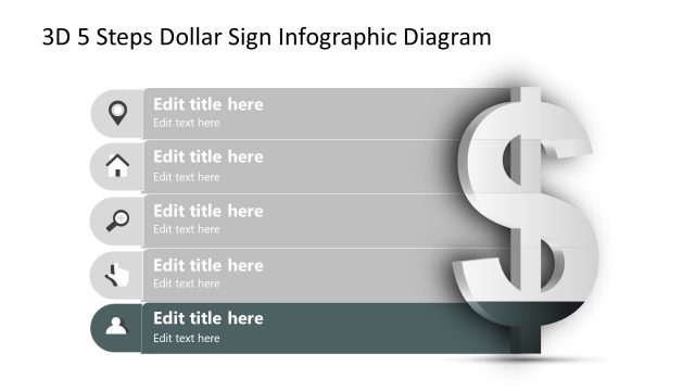 5 Steps Diagram 5 Segment Infographic Template