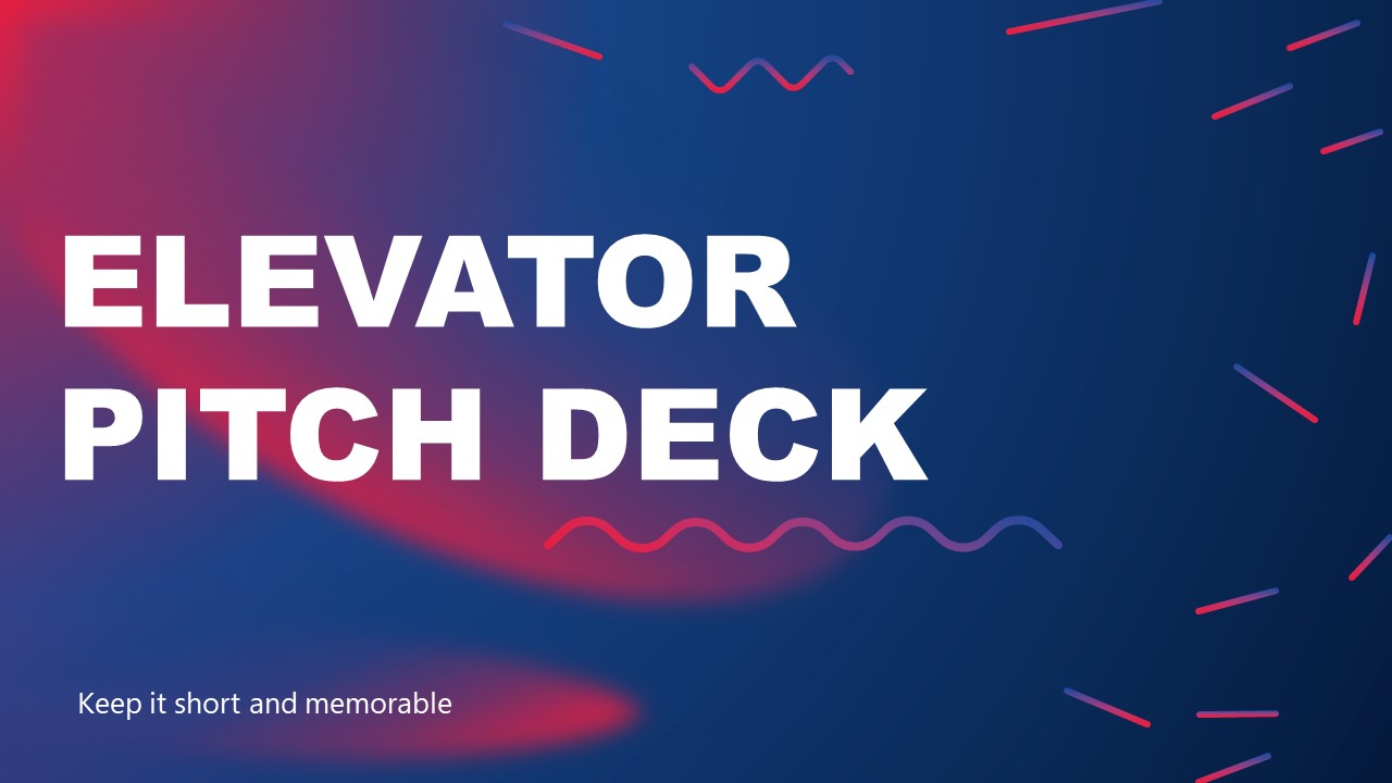 PowerPoint Elevators Pitch Gradient Background