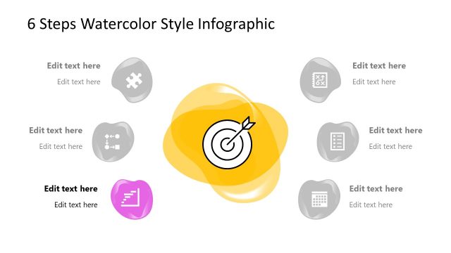Step 3 of Watercolor Infographic Diagram Template