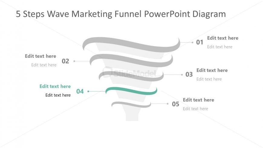 Step 4 of Marketing Funnel Template Diagram 